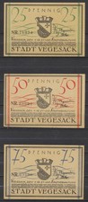Vegesack - Stadt - 3x Notgeld