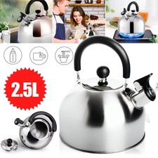 Flötenkessel Wasserkocher Edelstahl Pfeifkessel Wasserkessel Teekessel 2,5L