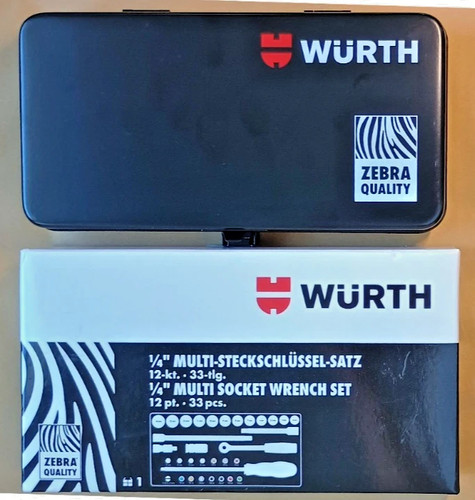 Würth steckschlüssel set - wÜrth, 1/4