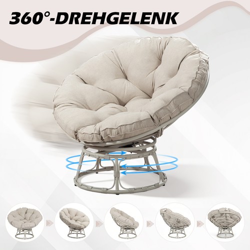 Papasansessel rattan 360 - rattan, 360°