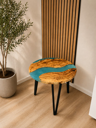 Olivenholz river table aus - olivenholz,