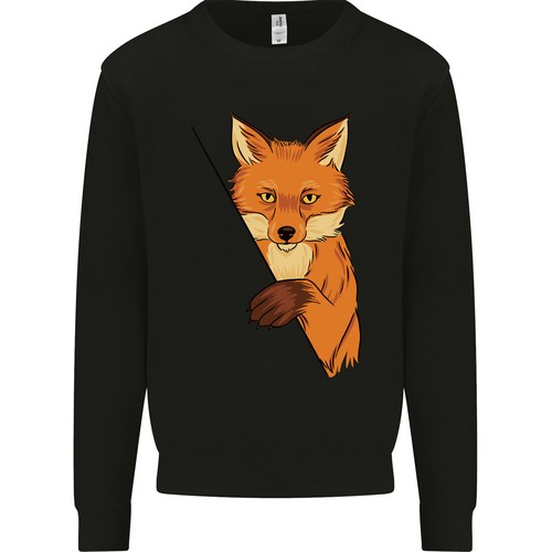 Orange fox illustration - orange,