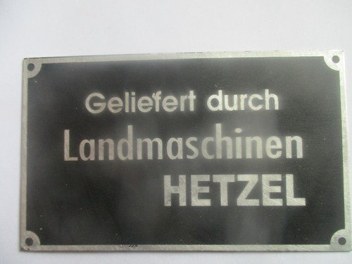 Typenschild landmaschinen - typenschild,