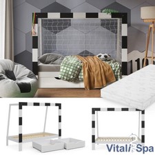 Kinderbett Fußballtor Weiß