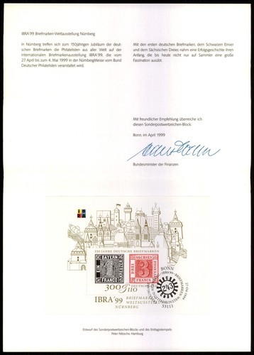 Brd ministerkarte 1999 - ministerkarte, ibra
