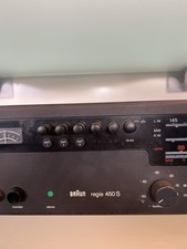 Braun Regie 450 Receiver Verstärker, Schwarz, Vintage
