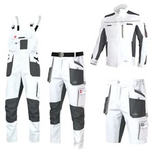 Bundhose Latzhose Arbeitshose Arbeitsjacke Shorts Stretch weiß Arbeitsbekleidung