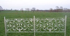 Zaun Zäune Metall Schmiedeeisen Gartenzaun Vigola Feuer verzinkt