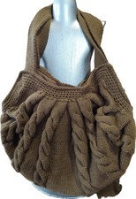 Strick Tasche Magnetknopf