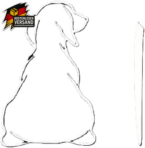 Weißer lustiger hund - lustiger,