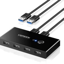 4 Ports USB Switch für 2 PC