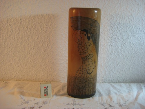 Holz bambus vase - bambus,