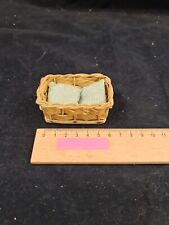 Babybett Babykörbchen Korb Bett Puppenstube antik alt