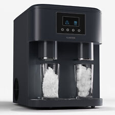 Eiswürfelmaschine Eiswürfelbereiter 3-in-1 Eis Gerät Icemaker 1,8 L LCD Schwarz 