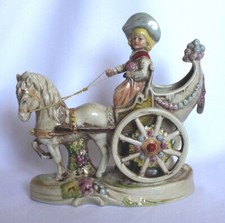 Porzellan figur kutsche - porzellan,