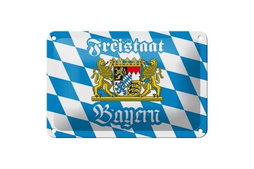 Blechschild bayern 18x12cm - bayern,