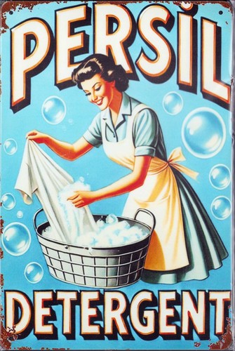 Blechschild persil retro - "persil",