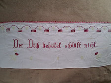altes Tuch mit Spruch
