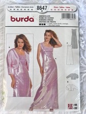 Burda 8647 schnittmuster dress - 8647,