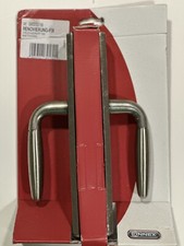 Weiden Massiv Messing, Türgriff/Türklinke, Zimmertürgarnitur, Langschildgarnitur