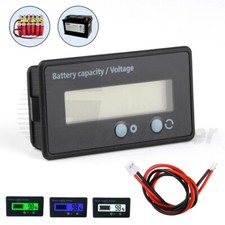 Akku Bleisäure Li-ion Batterie Kapazität Voltmeter LCD Anzeige Messgerät 6V-63V