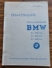 BMW R2 R3 R4 - Ersatzteilliste Ausgabe A - 1942 - original  | oldtimer Katalog
