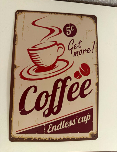 Metall dekoschild vintage - metall-dekoschild,