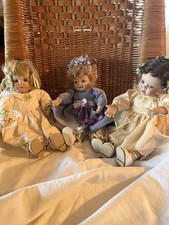 Collection of Ashton Drake Porcelain Dolls
