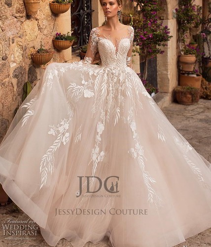Top langarm brautkleid - top,