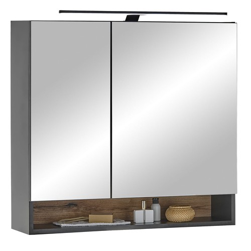 Spiegelschrank schwarz matt - spiegelschrank,