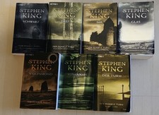Stephen King Der dunkle Turm Teil 1-7 Schwarz, Drei, tot, Glas, Sammlung, Paket