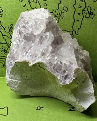 Amethyst calcit geode - amethyst,