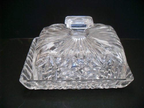 Alte butterdose aus glas - alte,