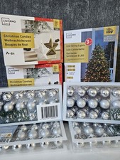 Weihnachtskugeln Set / Kerzen / LED - Lichterkette / Geschenkbox