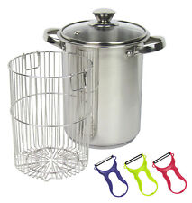 Edelstahl Spargeltopf 3,9l mit