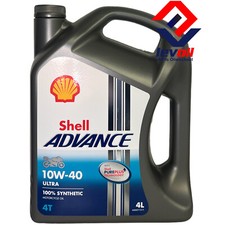 4 Liter Shell Advance Ultra 10W-40 Motorradöl 10W40  4 Takt Vollsynthetisch
