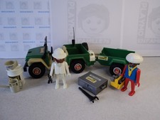 Playmobil Vintage City Safari Ngorongoro Jeep und Anhänger Set 3532 von 1981 V1