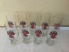 9 X BECKS BIERGLÄSER CA. 60ER  JAHRE CA. 0,2L OHNE EICHSTRICH BIERGLAS GLAS BIER