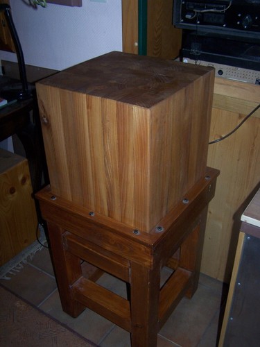 Hackstock aus naturholz - hackstock,