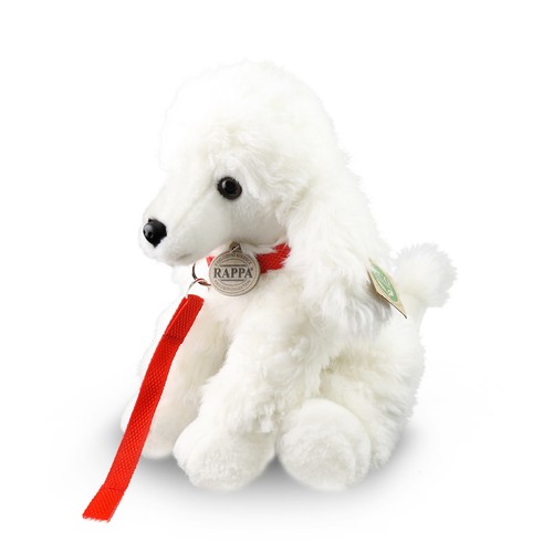 Weißer pudel 24cm h - l=, h=25