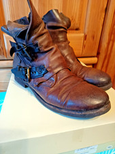 Grigio Nero Schuhe Stiefel