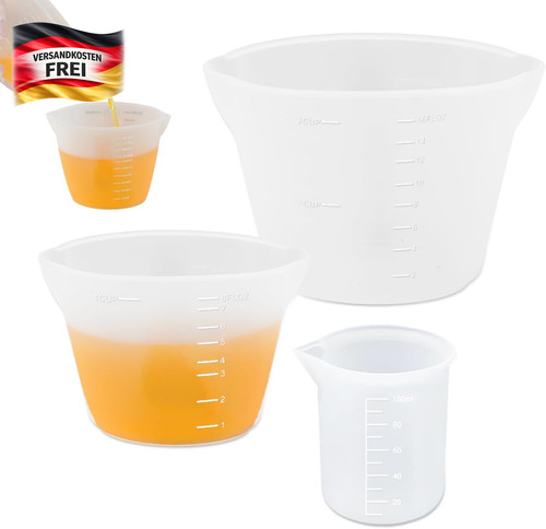 Silikon messbecher set 3er - silikon,