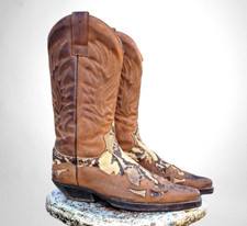 Herren Lederstiefel python