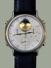 vintage Seiko chronograph mit Mondphase