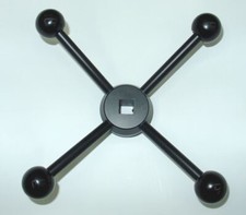 Sterngriff 12mm Innenvierkant z.B. für Deckel Fräsmaschine