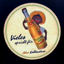 rarer Bierdeckel ⋙Alles spricht für Florida Boy Orange - ohne Kohlensäure⋘ Retro