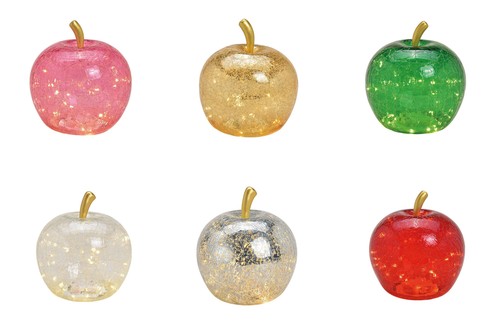Deko apfel bruchglasoptik mit - apfel,