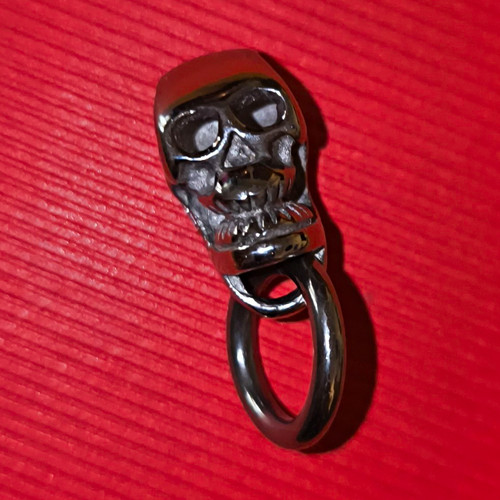 Schwarzer totenkopf dangle - totenkopf,