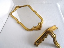 Wandspiegel mit Konsole Gold Barock Kunststoff