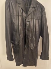 Vera Pelle Hirsch Leder Mantel